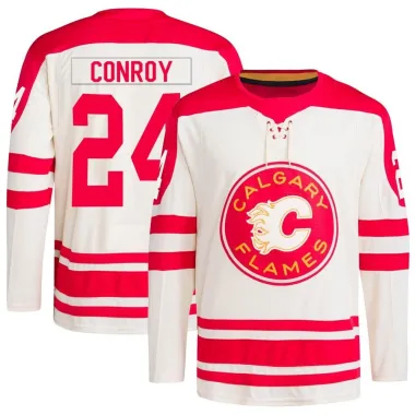 Cream Youth Craig Conroy Authentic Calgary Flames 2023 Heritage Classic Primegreen Jersey