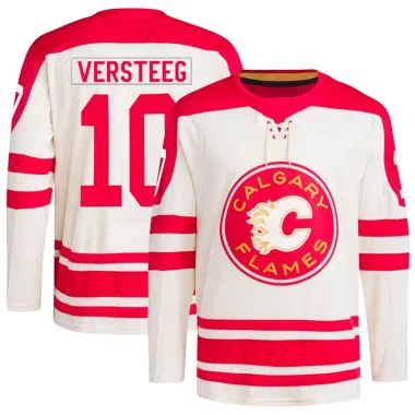 Cream Youth Kris Versteeg Authentic Calgary Flames 2023 Heritage Classic Primegreen Jersey