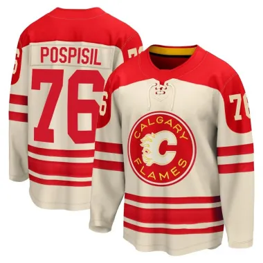 Cream Youth Martin Pospisil Breakaway Calgary Flames 2023 Heritage Classic Premier Jersey