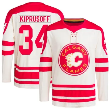 Cream Youth Miikka Kiprusoff Authentic Calgary Flames 2023 Heritage Classic Primegreen Jersey