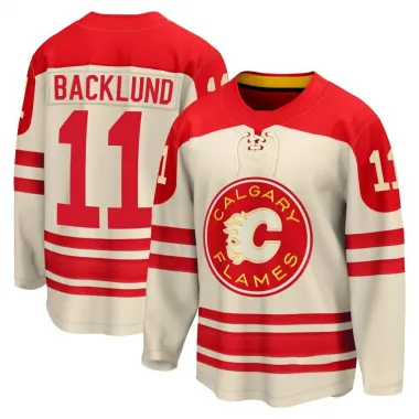 Cream Youth Mikael Backlund Breakaway Calgary Flames 2023 Heritage Classic Premier Jersey