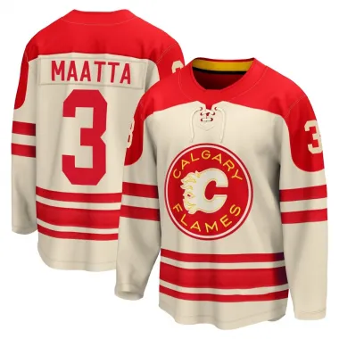 Cream Youth Olli Maatta Breakaway Calgary Flames 2023 Heritage Classic Premier Jersey