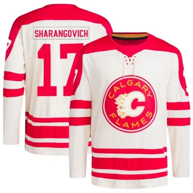 Cream Youth Yegor Sharangovich Authentic Calgary Flames 2023 Heritage Classic Primegreen Jersey