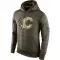 Olive Men's Calgary Flames Salute To Service KO Performance Hoodie