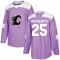 Purple Men's Joe Nieuwendyk Authentic Calgary Flames Fights Cancer Practice Jersey