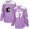 Purple Men's Parker Bell Authentic Calgary Flames Fights Cancer Practice Jersey