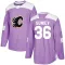 Purple Youth Aydar Suniev Authentic Calgary Flames Fights Cancer Practice Jersey