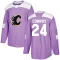 Purple Youth Craig Conroy Authentic Calgary Flames Fights Cancer Practice Jersey