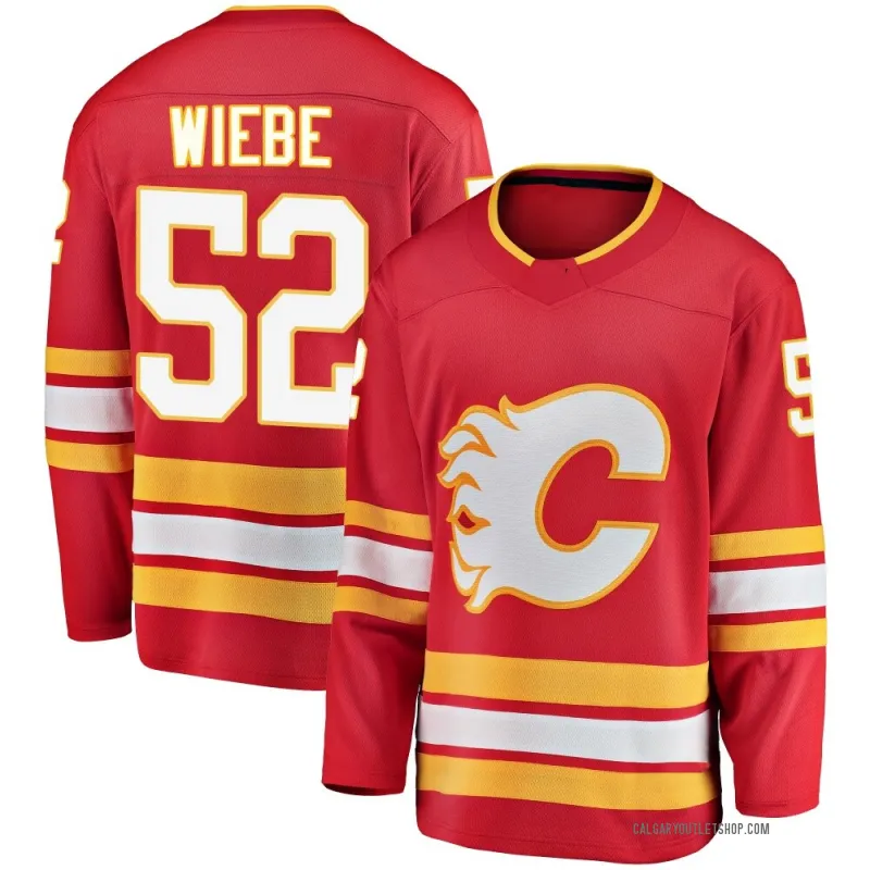 Red Men's Abram Wiebe Breakaway Calgary Flames Alternate Jersey