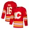Red Men's Brett Hull Authentic Calgary Flames Alternate Jersey