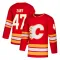 Red Men's Connor Zary Authentic Calgary Flames Alternate Jersey