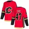 Red Men's Connor Zary Authentic Calgary Flames Home Jersey