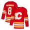 Red Men's Doug Risebrough Authentic Calgary Flames Alternate Jersey