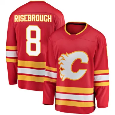 Red Men's Doug Risebrough Breakaway Calgary Flames Alternate Jersey