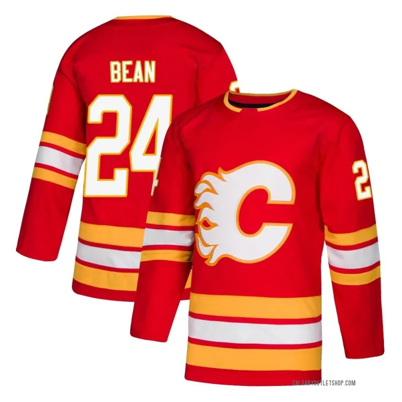 Red Men's Jake Bean Authentic Calgary Flames Alternate Jersey