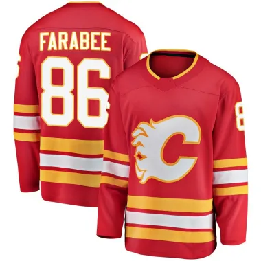 Red Men's Joel Farabee Breakaway Calgary Flames Alternate Jersey