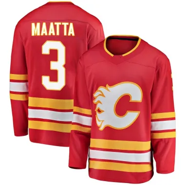 Red Men's Olli Maatta Breakaway Calgary Flames Alternate Jersey