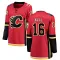 Red Women's Brett Hull Breakaway Calgary Flames Home Jersey