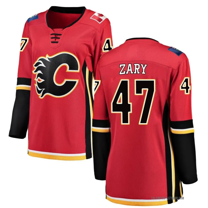 Red Women's Connor Zary Breakaway Calgary Flames Home Jersey