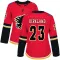 Red Women's Justin Kirkland Authentic Calgary Flames Home Jersey