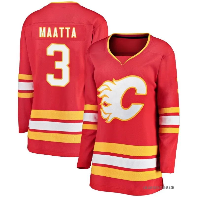 Red Women's Olli Maatta Breakaway Calgary Flames Alternate Jersey