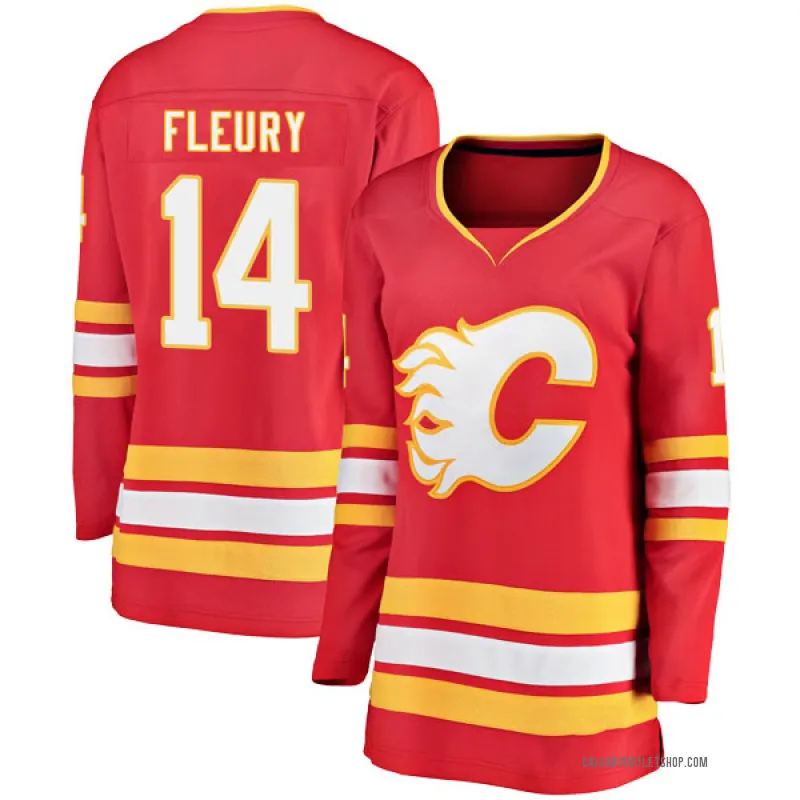 Red Women's Theoren Fleury Breakaway Calgary Flames Alternate Jersey