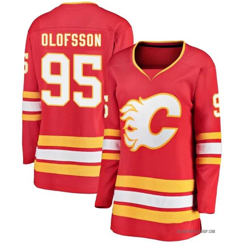 Red Women's Victor Olofsson Breakaway Calgary Flames Alternate Jersey
