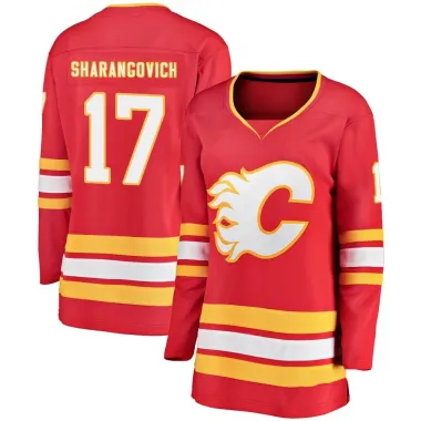 Red Women's Yegor Sharangovich Breakaway Calgary Flames Alternate Jersey