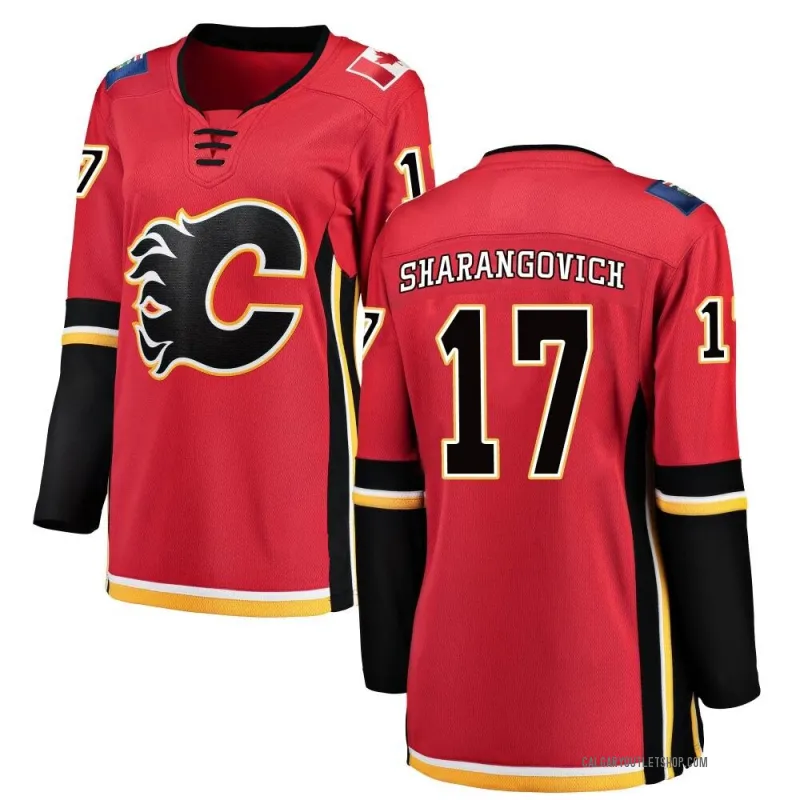 Red Women's Yegor Sharangovich Breakaway Calgary Flames Home Jersey