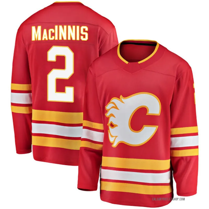Red Youth Al MacInnis Breakaway Calgary Flames Alternate Jersey