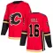 Red Youth Brett Hull Authentic Calgary Flames Home Jersey