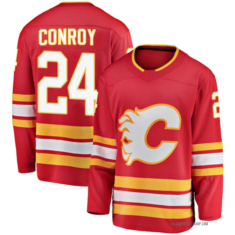 Red Youth Craig Conroy Breakaway Calgary Flames Alternate Jersey