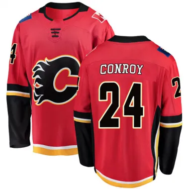 Red Youth Craig Conroy Breakaway Calgary Flames Home Jersey
