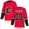 Red Youth Custom Authentic Calgary Flames Home Jersey
