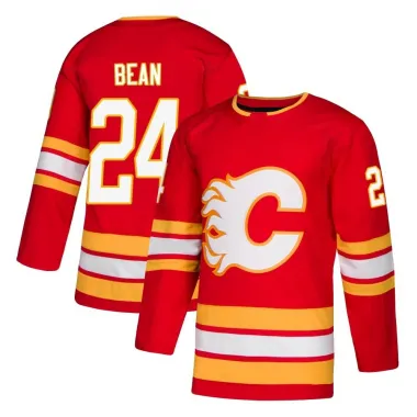 Red Youth Jake Bean Authentic Calgary Flames Alternate Jersey