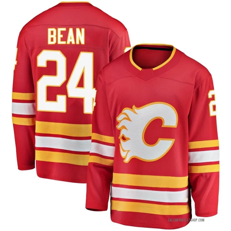 Red Youth Jake Bean Breakaway Calgary Flames Alternate Jersey