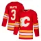 Red Youth Olli Maatta Authentic Calgary Flames Alternate Jersey