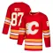 Red Youth Parker Bell Authentic Calgary Flames Alternate Jersey