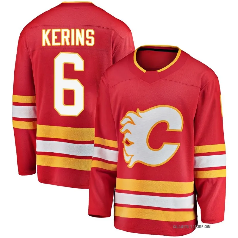 Red Youth Rory Kerins Breakaway Calgary Flames Alternate Jersey