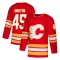 Red Youth Sam Morton Authentic Calgary Flames Alternate Jersey