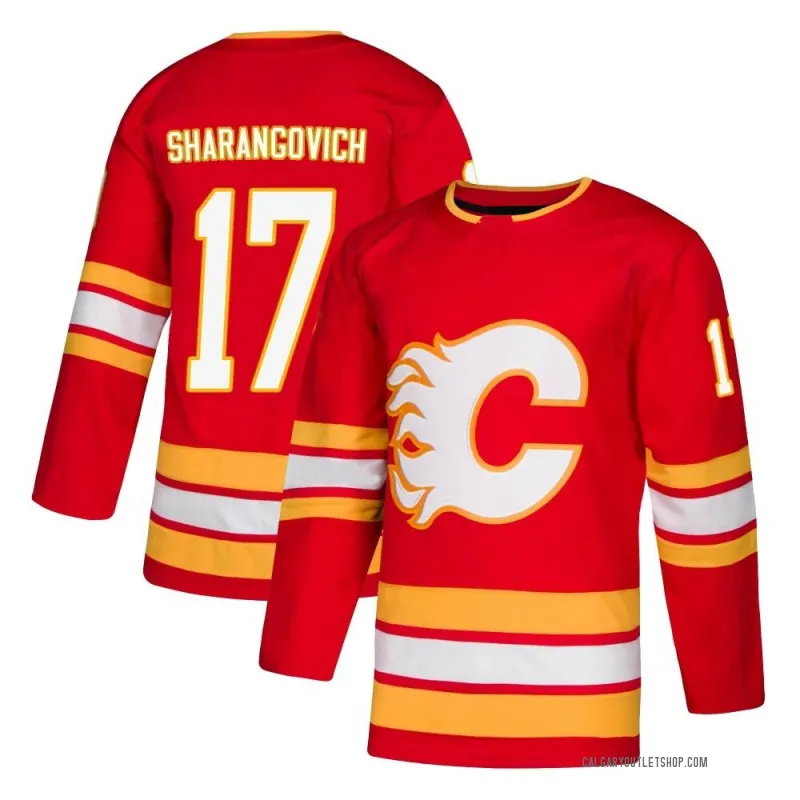 Red Youth Yegor Sharangovich Authentic Calgary Flames Alternate Jersey
