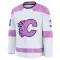 White Men's Artem Grushnikov Premium Calgary Flames 2024 Hockey Fights Cancer Practice Jersey