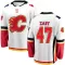 White Men's Connor Zary Breakaway Calgary Flames Away Jersey