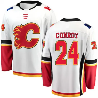 White Men's Craig Conroy Breakaway Calgary Flames Away Jersey