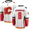 White Men's Doug Risebrough Breakaway Calgary Flames Away Jersey