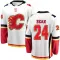 White Men's Jake Bean Breakaway Calgary Flames Away Jersey