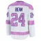 White Men's Jake Bean Premium Calgary Flames 2024 Hockey Fights Cancer Practice Jersey