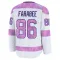 White Men's Joel Farabee Premium Calgary Flames 2024 Hockey Fights Cancer Practice Jersey