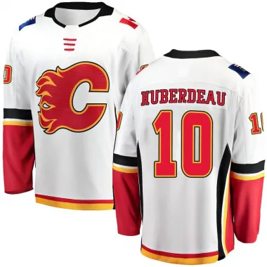 White Men's Jonathan Huberdeau Breakaway Calgary Flames Away Jersey