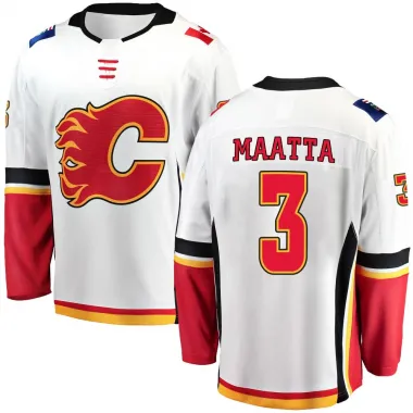 White Men's Olli Maatta Breakaway Calgary Flames Away Jersey